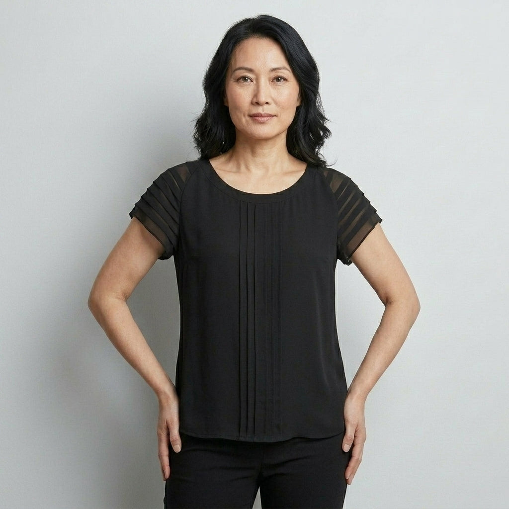 Krystal Black Top - Size 20